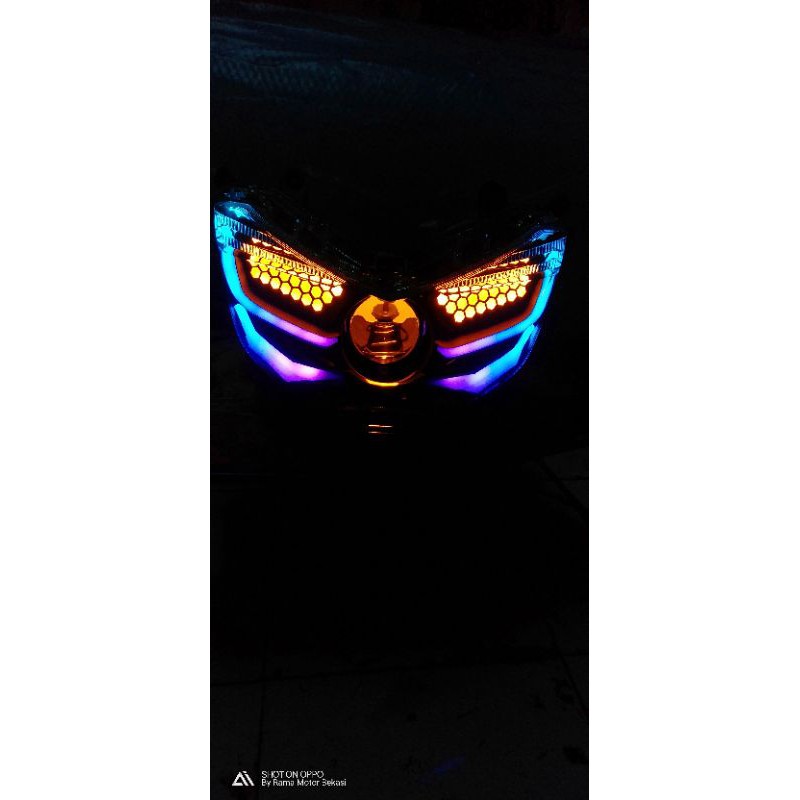 HEADLAMP NMAX OLD ISI PROJIE BILED AES CUSTOM LAZY NMAX 2020