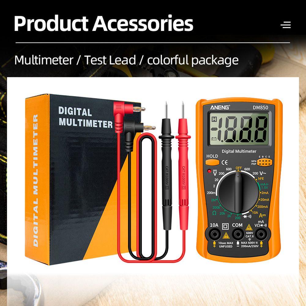 TOP Digital Smart Multimeter Multifungsi Presisi Tinggi True RMS Digital Profesional Meter