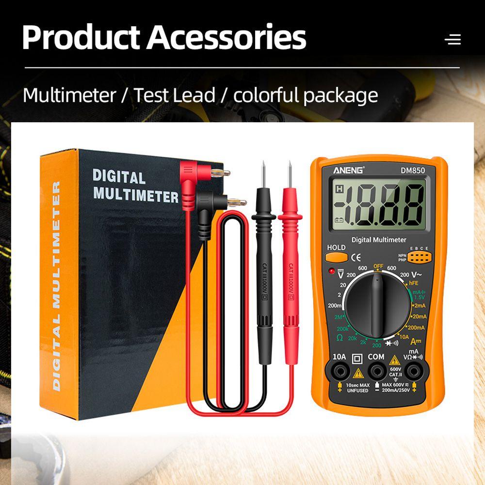 TOP Digital Smart Multimeter Multifungsi Presisi Tinggi True RMS Digital Profesional Meter