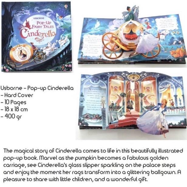 

Usborne Pop Up Book Cinderella - Buku Edukasi Impor Children Anak Thebest