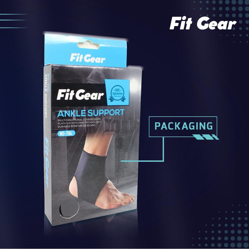 Ankle Support / Pelindung / Penyangga engkel kaki Fit Gear NO 704 – Ankle Support &amp; Knee Support