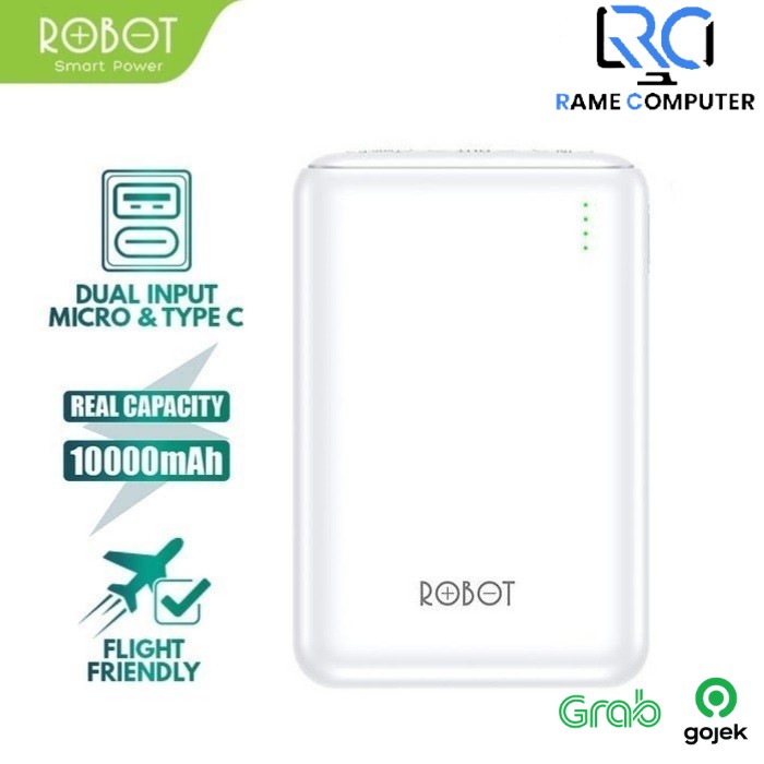 PowerBank ROBOT 10000mAh RT10 Dual Port USB - Garansi Resmi 1 Tahun