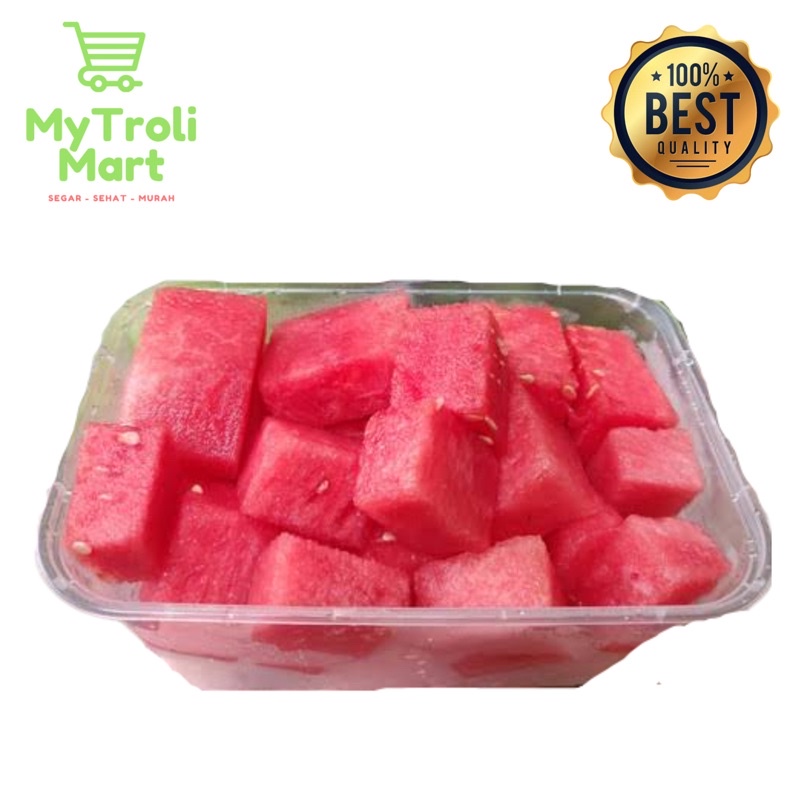 

Buah Potong Semangka Merah Nonbiji - 500gr
