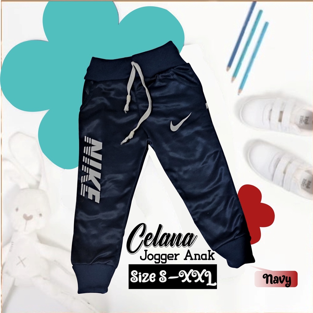 CELANA PANJANG TRAINING JOGGER ANAK SANTAI PREMIUM OLAHRAGA LAKI LAKI COWOK PEREMPUAN USIA 1-14TAHUN MOTIF SABLON BAHAN LOTTO