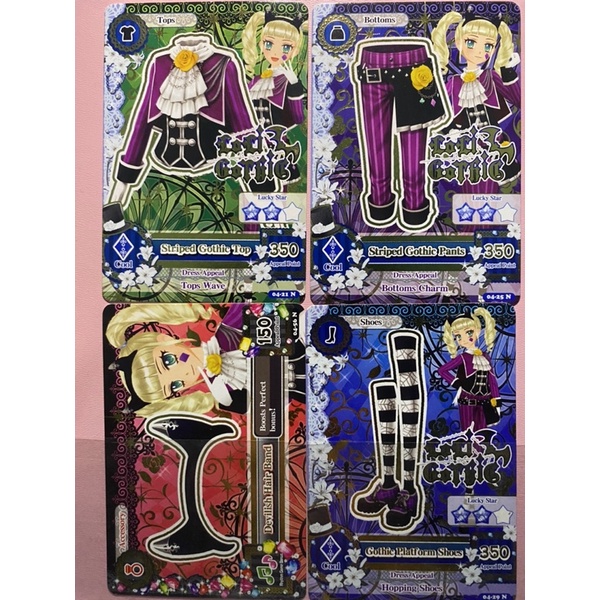 card aikatsu striped gothic