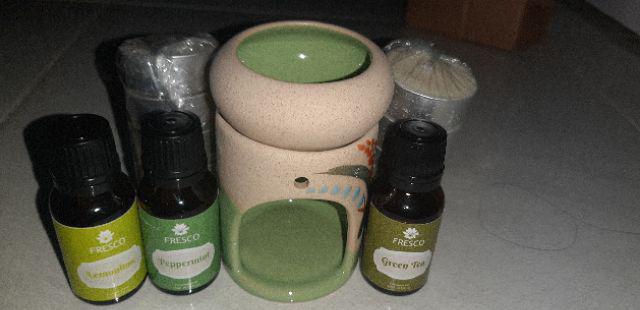 Paket Tungku + 2 Aromatherapy + 1set Lilin | Aroma Terapi | Pengharum Pewangi Ruangan