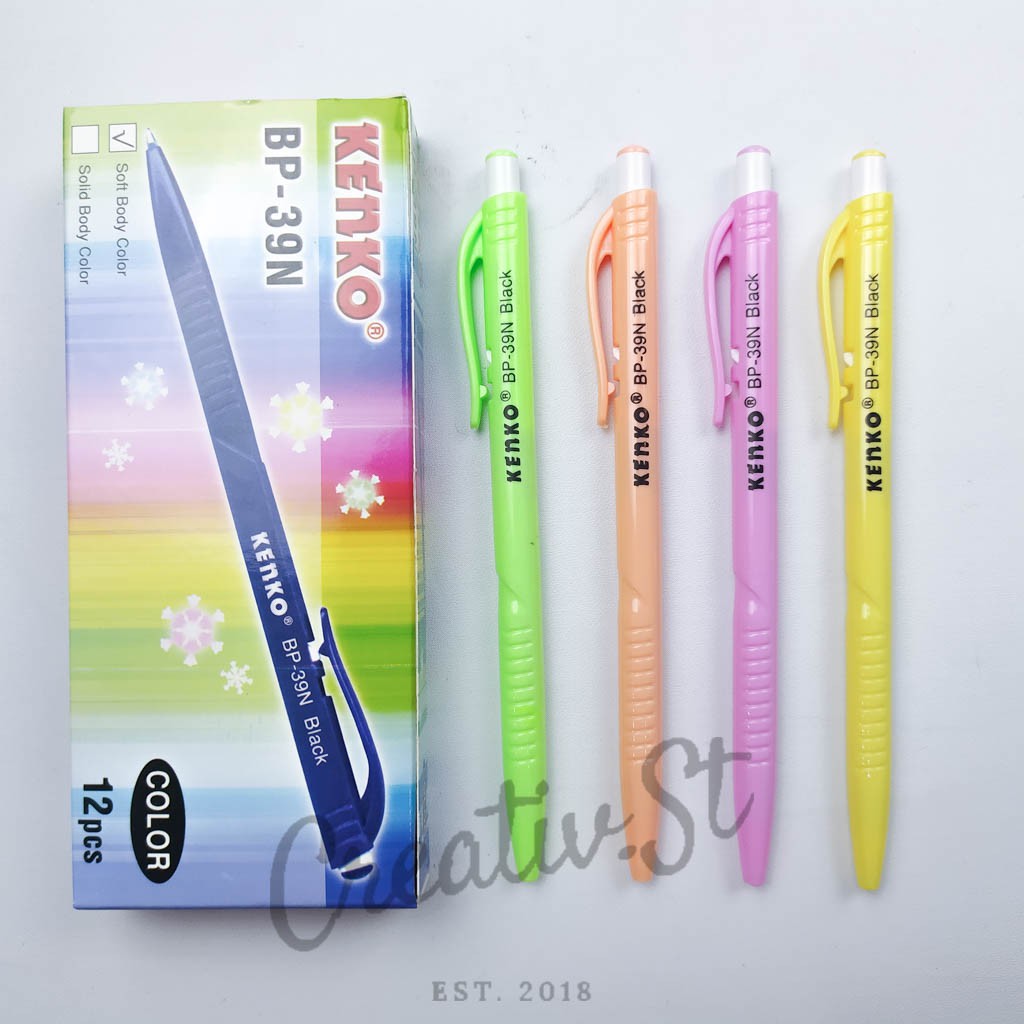 

KENKO Pulpen Bolpenbp-39N Tinta Hitam 0.7 Mm