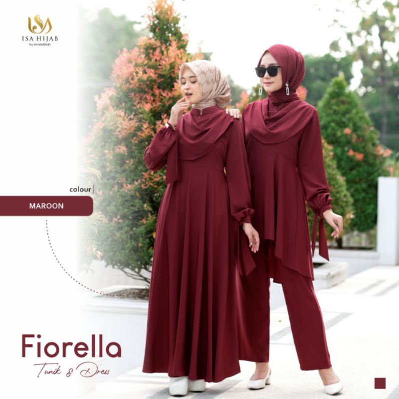 FIORELLA DRESS & TUNIC BY ISA HIJAB || PO READY OKTOBER