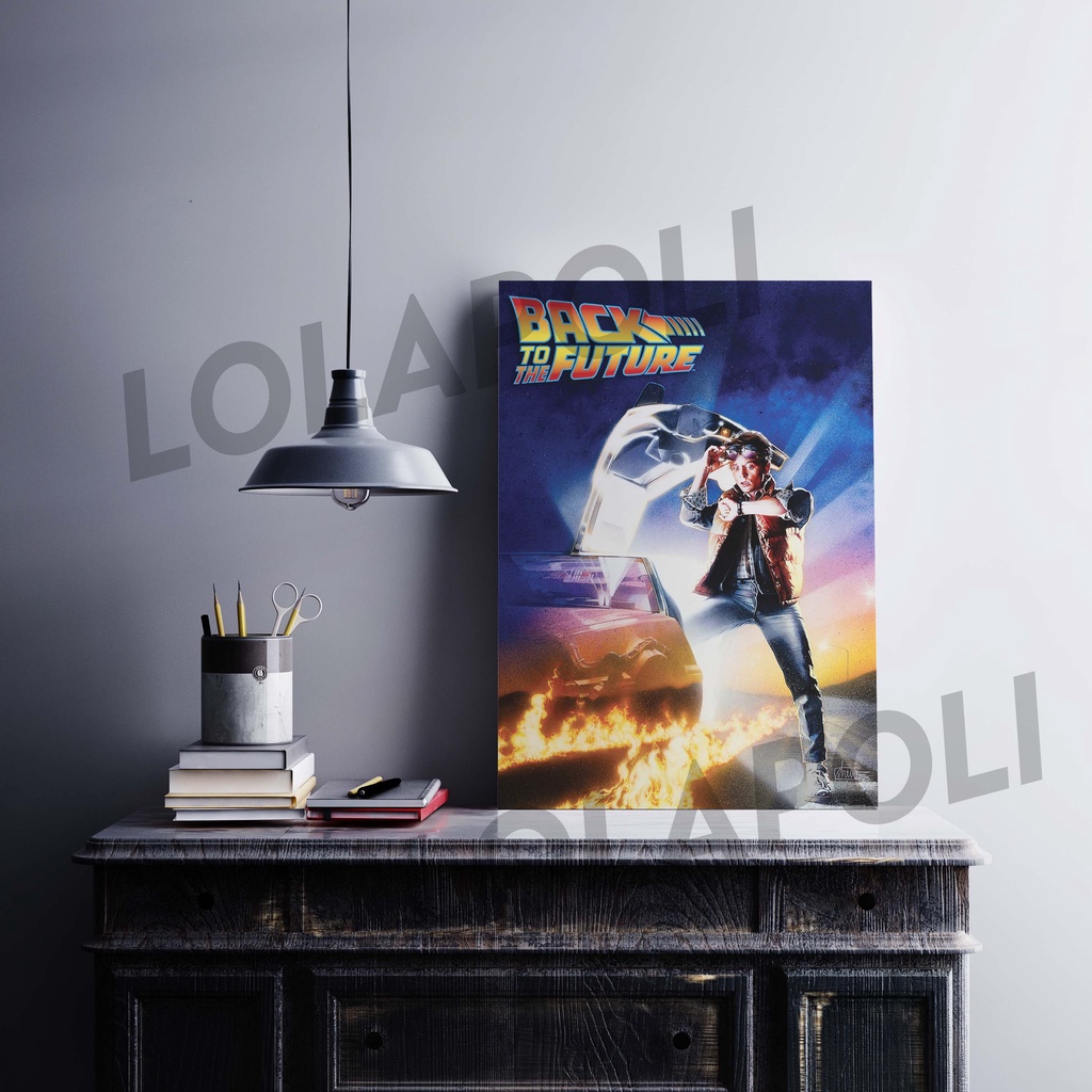 Hiasan Dinding Poster Kayu - Back To The Future