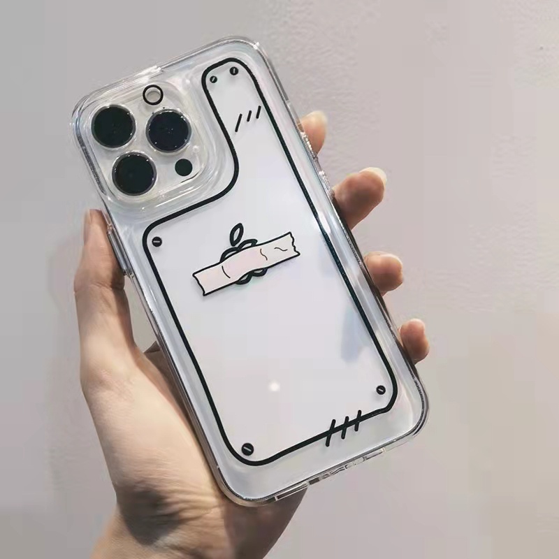 Case Pelindung Bahan Akrilik Tpu Transparan Untuk iPhone 13 Pro 13prm 11 7Plus 8Plus Xr XS 13 12 Pro Max