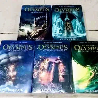 [INDONESIA] BUKU NOVEL SERI HEROES OF OLYMPUS COMPLETE - RICK RIORDAN [ORIGINAL]