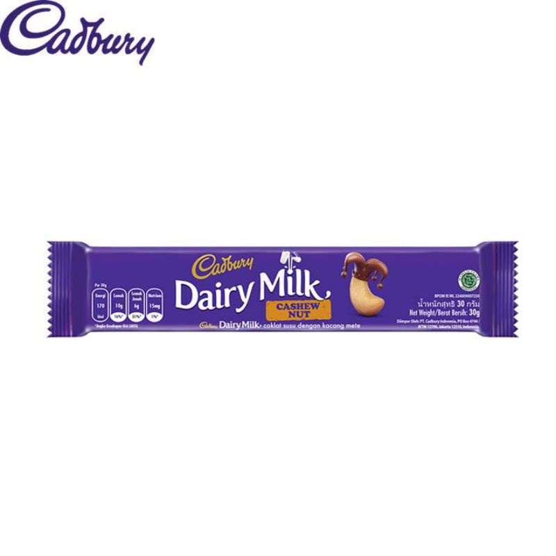 

Cadbury dairy milk cashew nut /fruit and nut 30gr