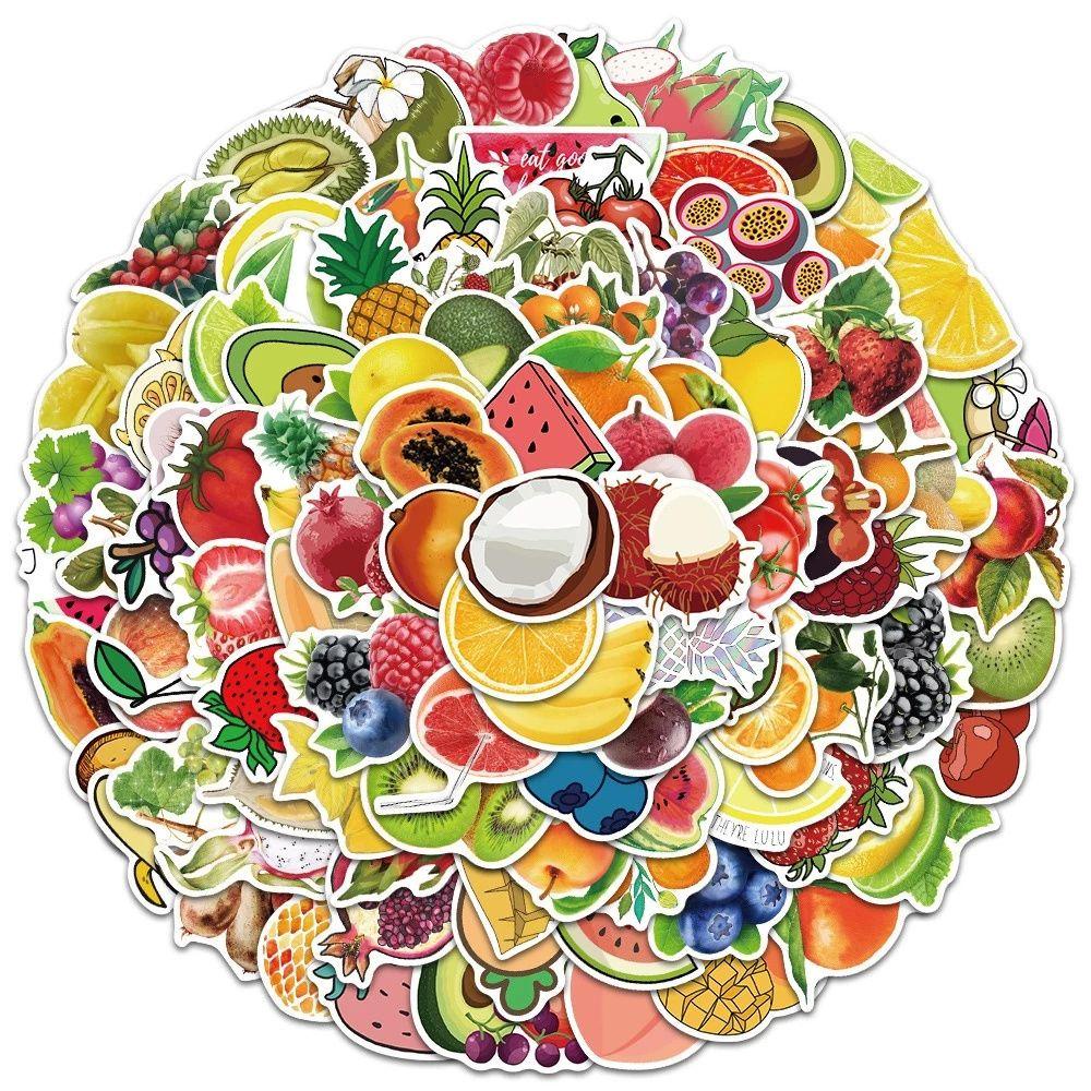 Mxbeauty Kartun Buah Stiker Tahan Air 100Pcs/Lot Laptop Decals Untuk Mobil Gitar Stiker Poster