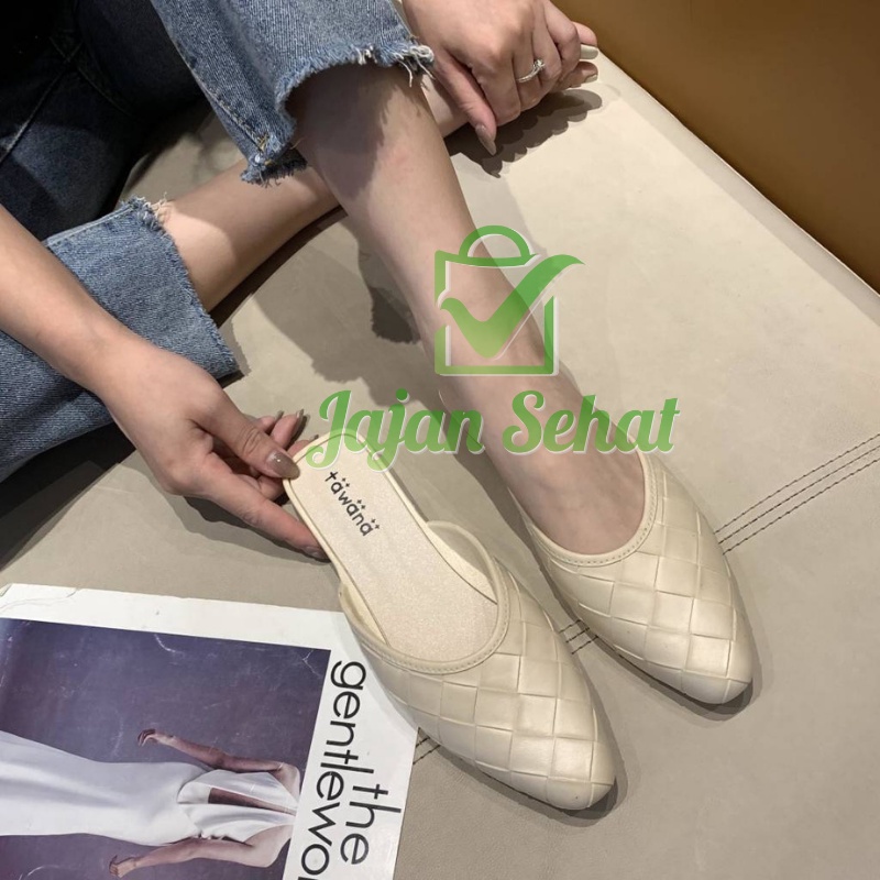 SANDAL SHOES TAWANA FLAT SEPATU SENDAL WANITA 2115