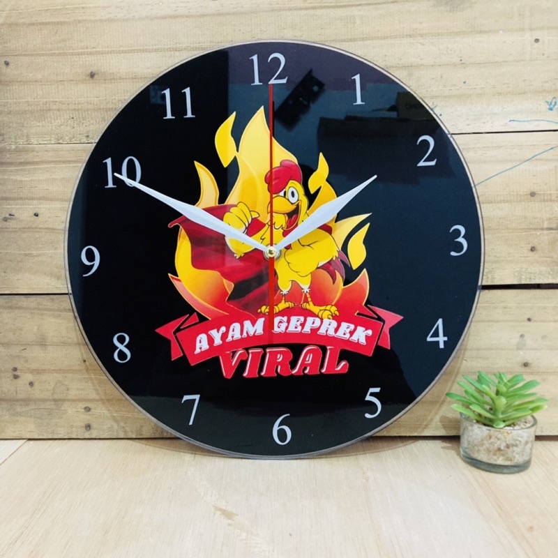 JAM DINDING CUSTOM LOGO USAHA ANDA