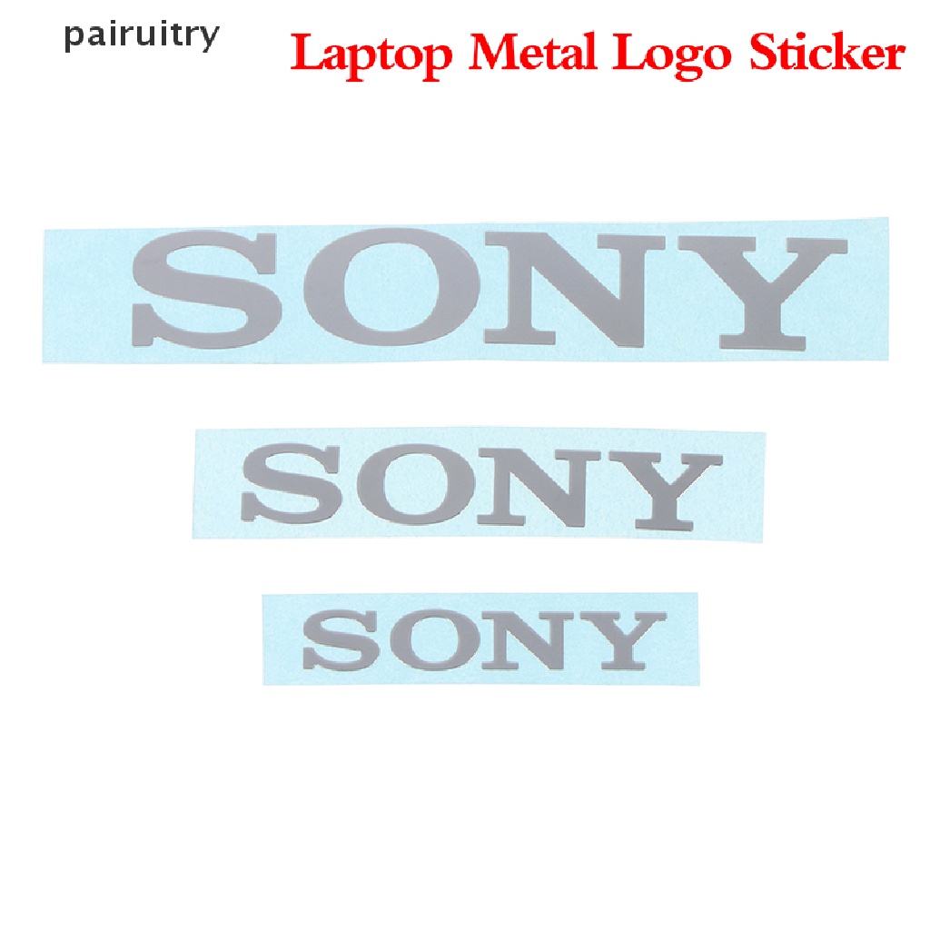 Stiker Logo Kamera Audio Ponsel Komputer Bahan Logam Warna Silver Untuk SONY