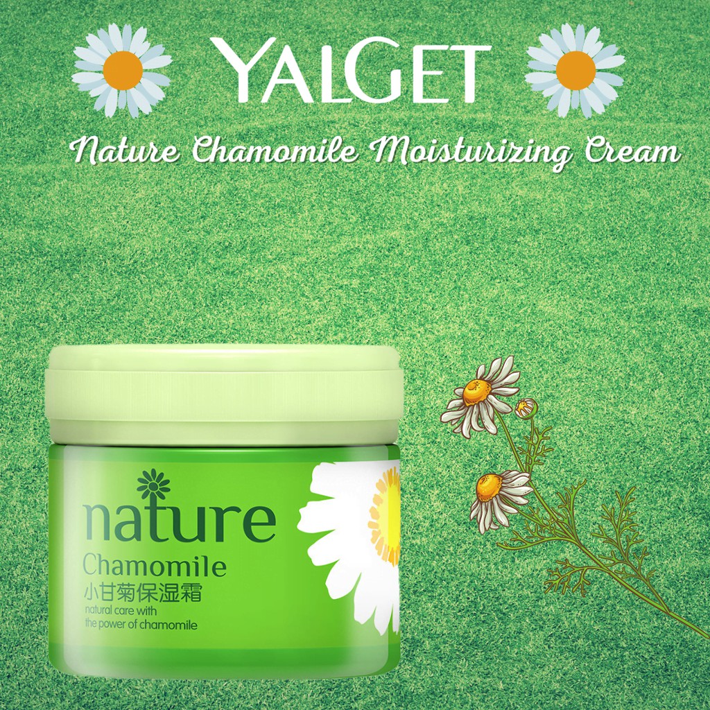 YALGET Nature Moisturizing Soothing Face Cream Chamomile Vitamin E Skin Care