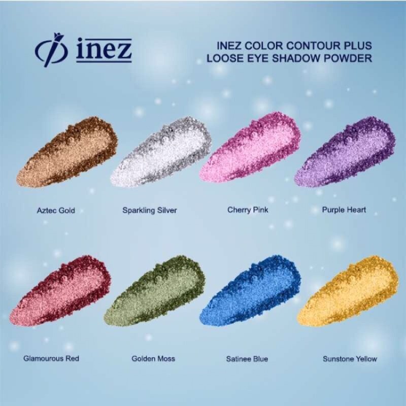 INEZ color contour plus loose eyeshadow powder