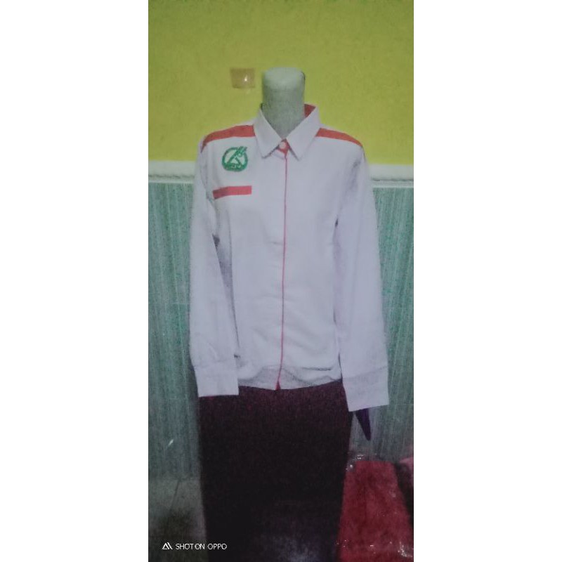 Jual baju Oka/baju bidan/baju PPNI/kemeja putih/seragam perawat/lengan