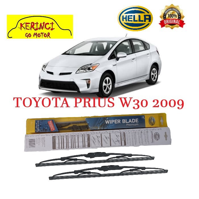 WIPER TOYOTA PRIUS W30 2009 HELLA PREMIUM 26&quot; &amp; 16&quot; SEPASANG WIPER