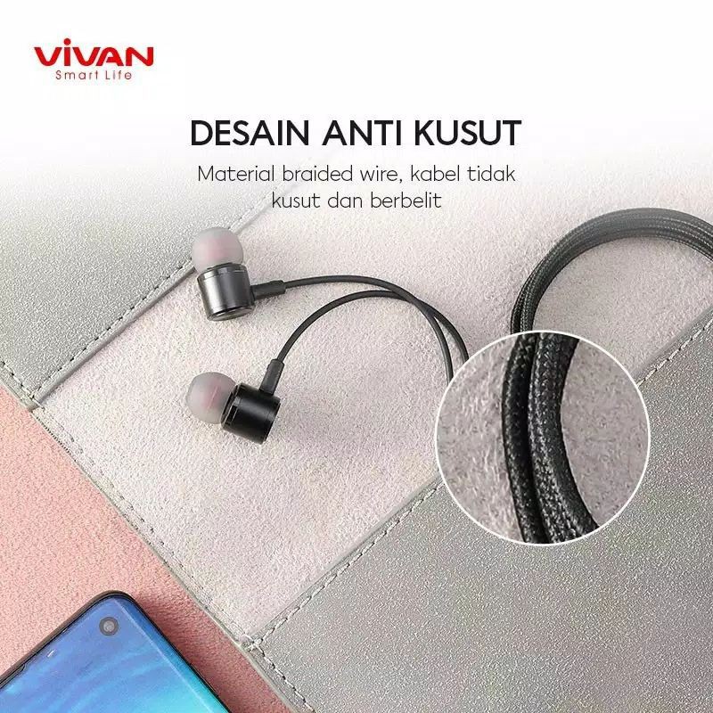 WIRED headset earphone Vivan Q10 q11 q11s