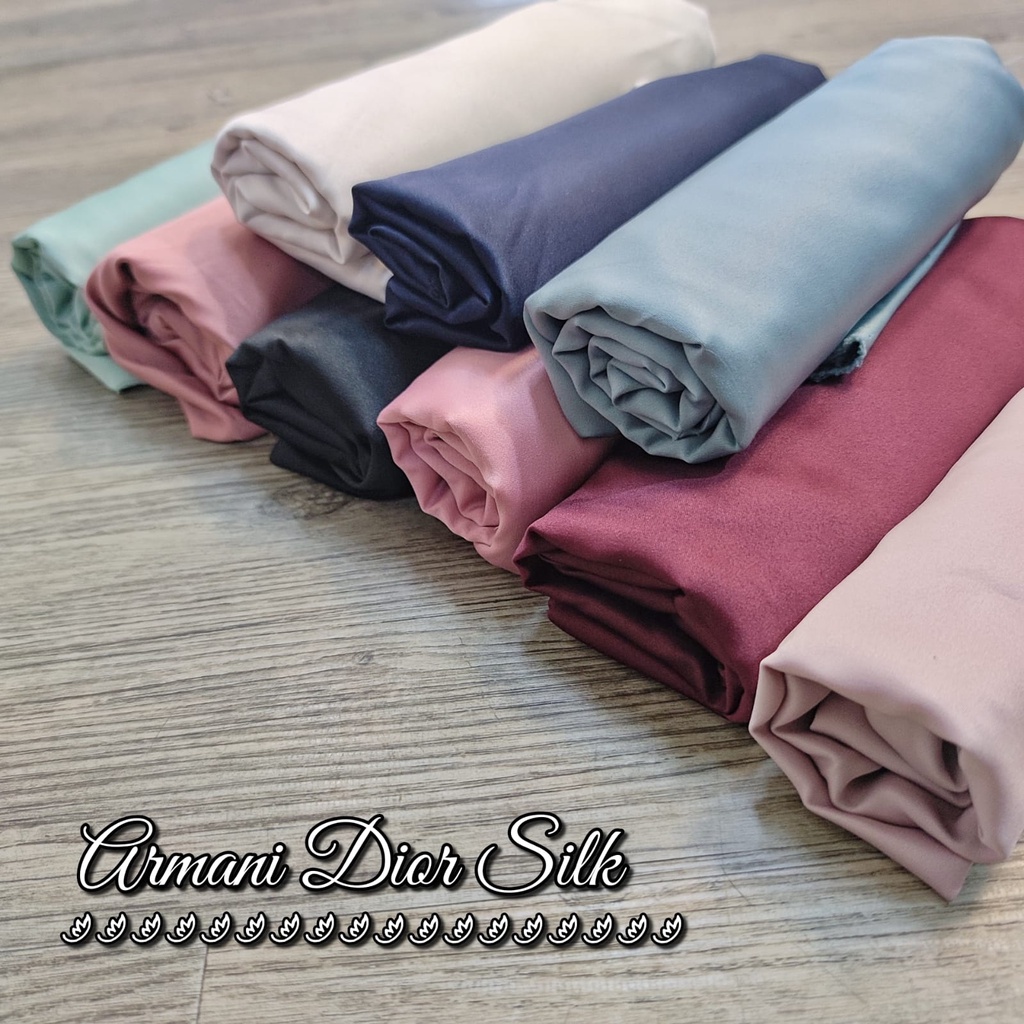 Armani Silk Polos/Kain/Dress/Gamis/Jahit/Aza Textile