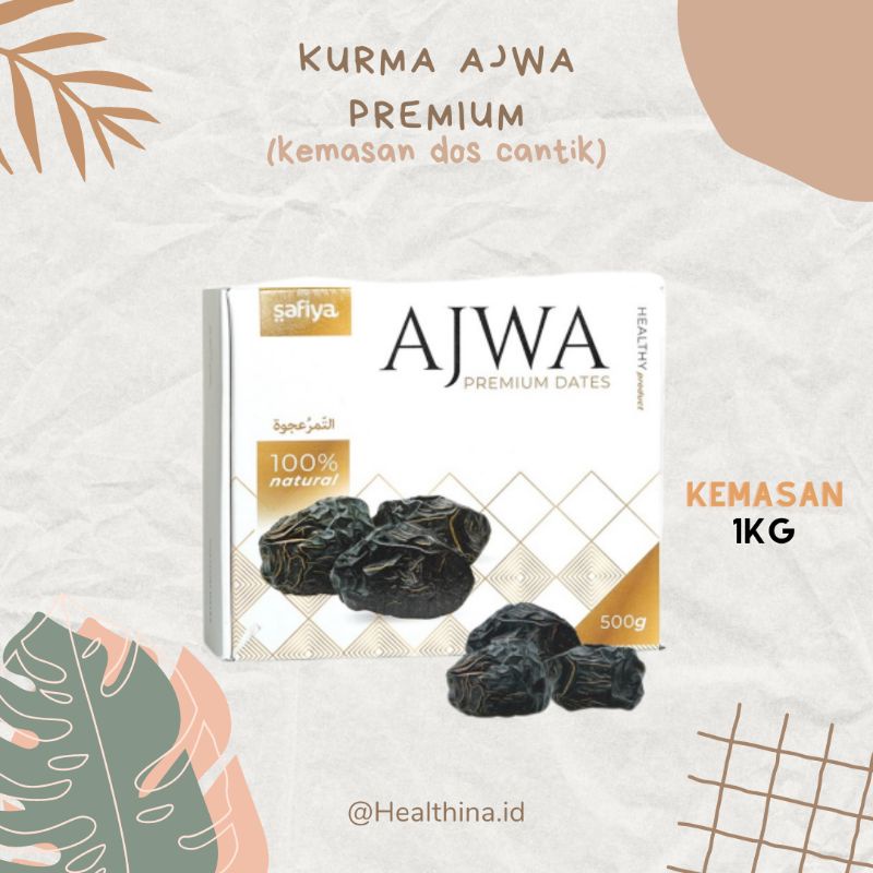 KURMA AJWA MADINAH 1kg ready MAKASSAR kemasan premium kurma ajwa murah 1kg cod Makassar