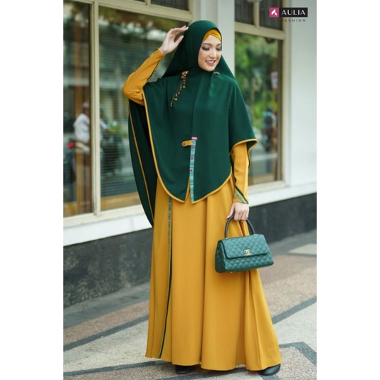 AULIA FASHION GAMIS TERBARU SAFRINA SAFRON EMERALD LIMITED EDITION