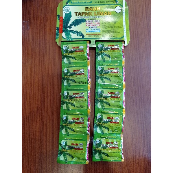

Kapsul Tapak Liman Original Asam Urat Plus Pegal Linu - Isi 20 Sachet
