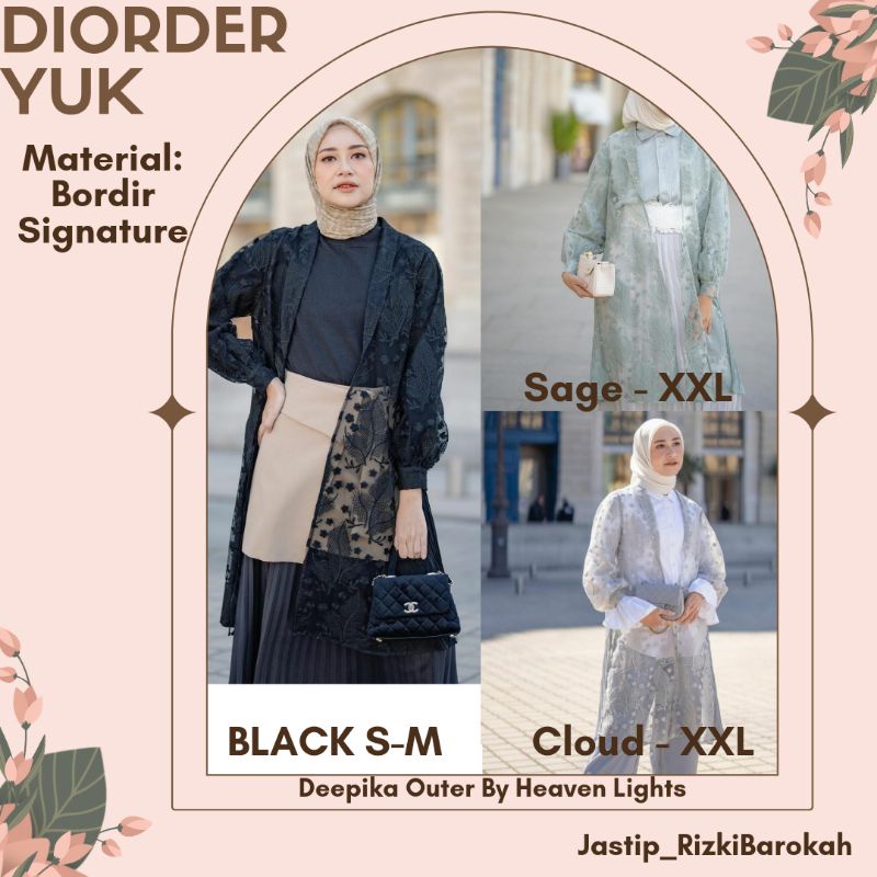 DEEPIKA OUTER HEAVEN LIGHTS BLACK SAGE CLOUD