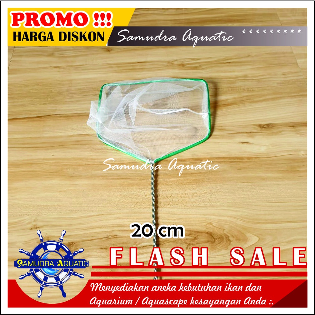 Serok BESI 20 CM / SEROK BESI KAWAT / Jaring Ikan / Seser Ikan | GRATIS PACKING KARDUS !!!