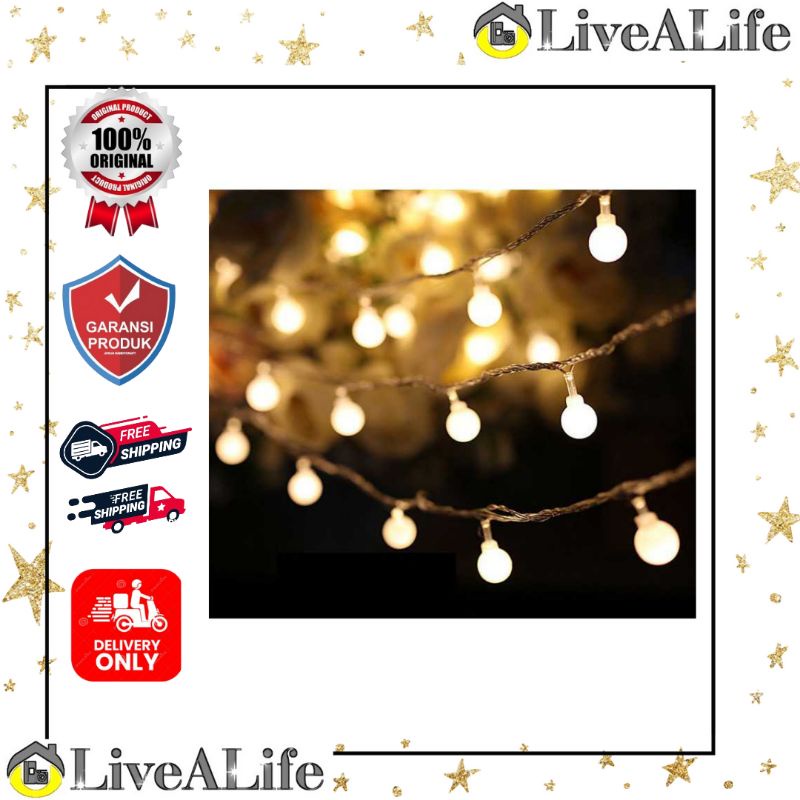 Lampu Hias Cherry Ball 5M Warm White