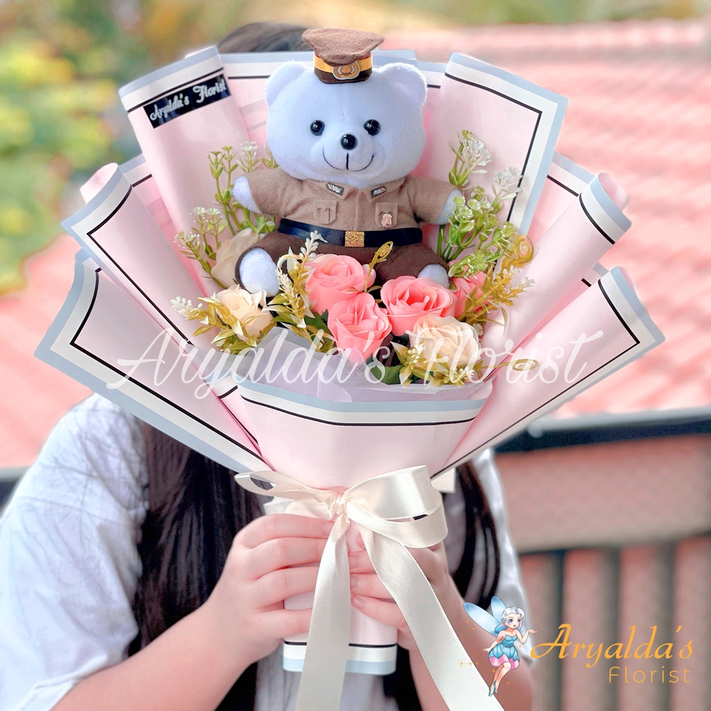 [READY STOCK] PREMIUM Bouquet Mini | Buket Kelulusan, Anniversary, Graduation, Sidang | Boneka Wisud