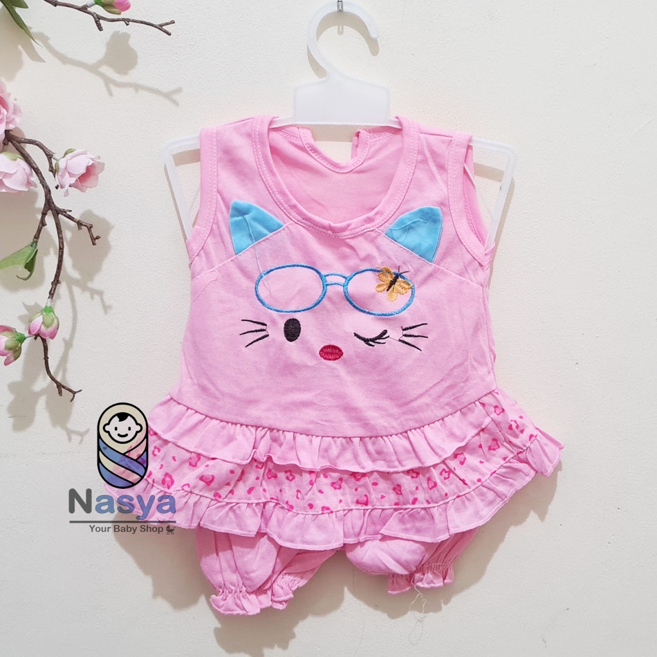 [N-038] Baju Setelan Bayi New Born / Setelan sehari-hari anak perempuan (0-6 bulan)