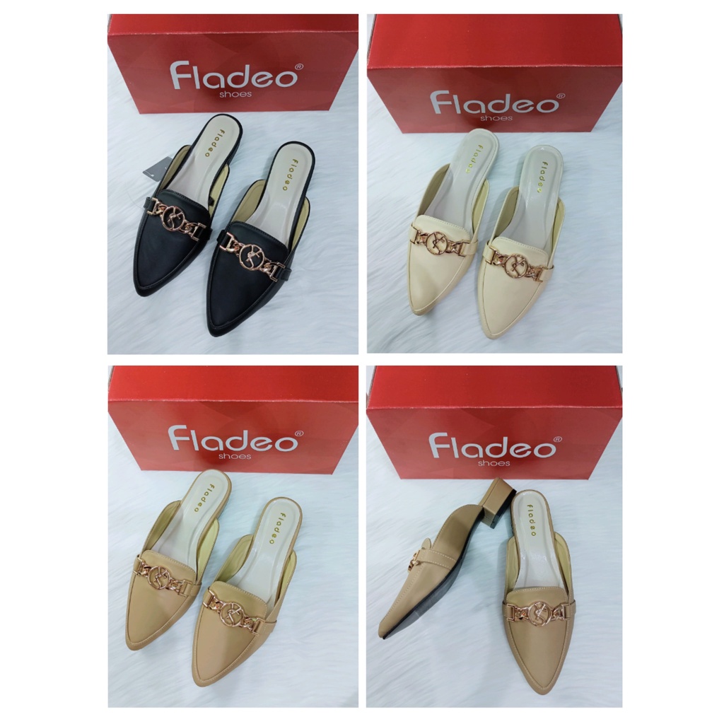 Sepatu wanita fladeo original-Flatshoes Fladeo Original terbaru kekinian-sepatu Bustong kulit-casual