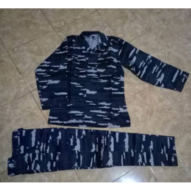 Setelan Baju PDL KRI TNI AL Biasa bukan Tactical