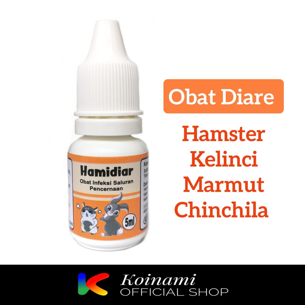 Hamidiar 5 ml / Obat Diare Hamster / Obat Diare Kelinci / Obat Mencret Kelinci Hamster / BTM