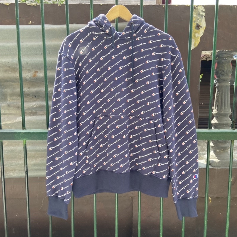 Hoodie champion full print made in Indonesia