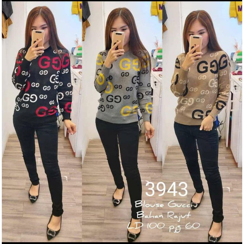 Sweater Gusci Logo Rajut Import (3943)