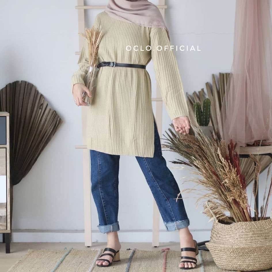 Tokomilkan - Atasan Rajut Wanita Halus SALSA boxy sweater  / Atasan Wanita Rajut Halus