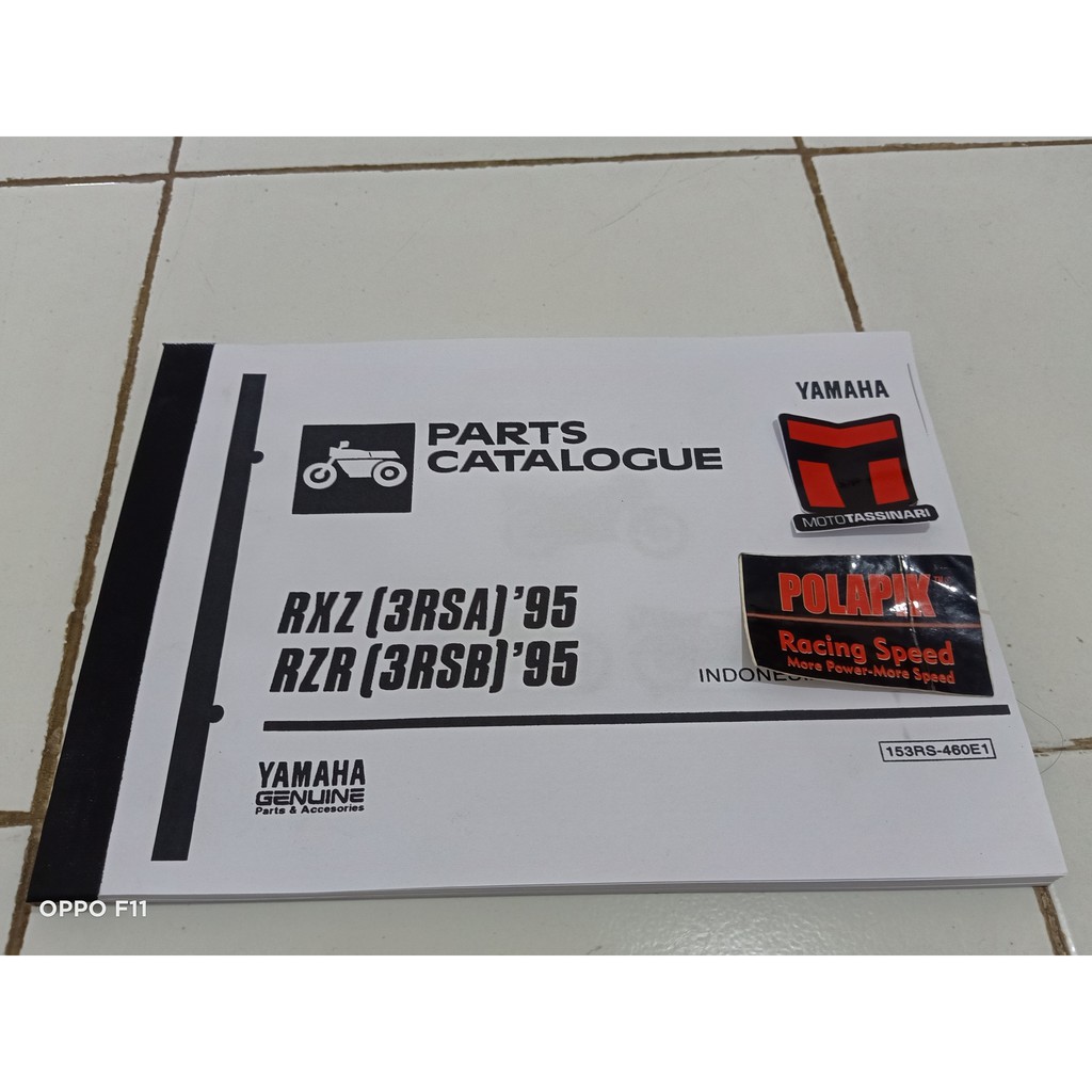 Part Katalog Yamaha Rxz Rzr 3RS 1994 1995 part katalog catalog parts catalogue list kode yamaha rxz