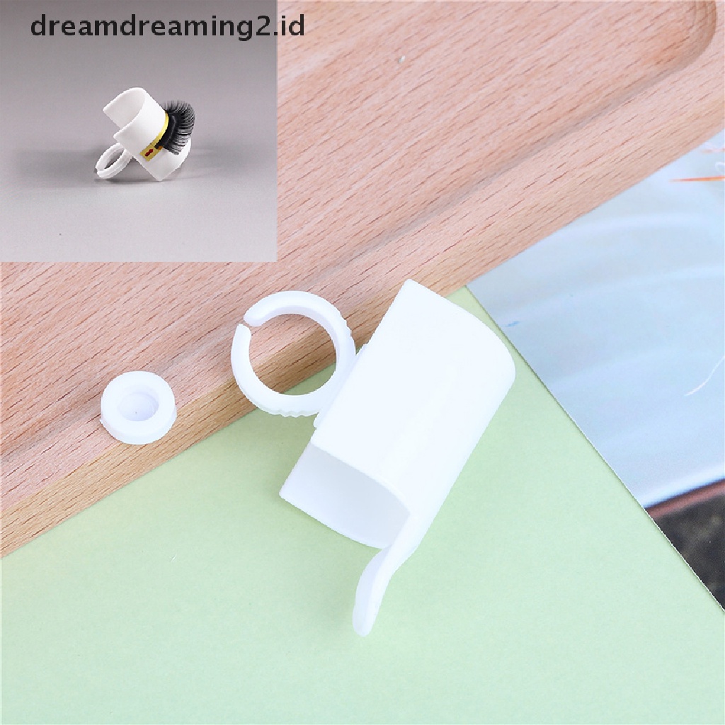 (LIKE) Cincin Palet Holder Lem Bulu Mata Palsu 3D