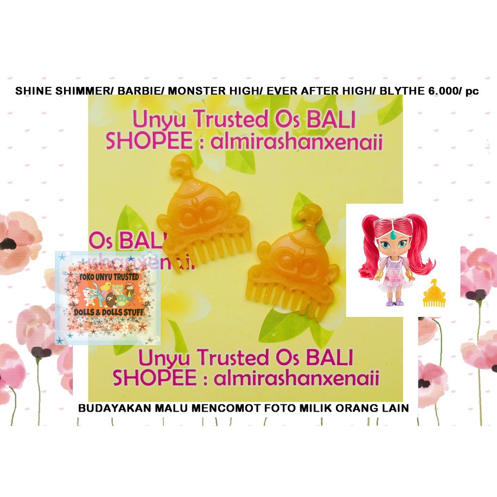 (S.I.S.I.R) Boneka Barbie Mattel/ Barbie Doll/ Kelly/ Monster High/ Blythe (ORIGINAL) - KUNING N03