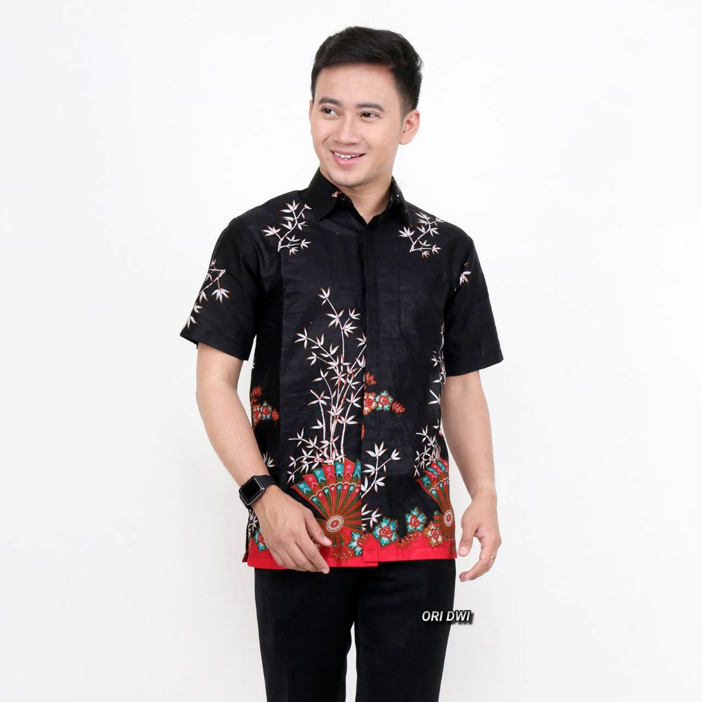  Batik Pria Exclusive  Kemeja Batik  Pria  Lengan Pendek Motif 