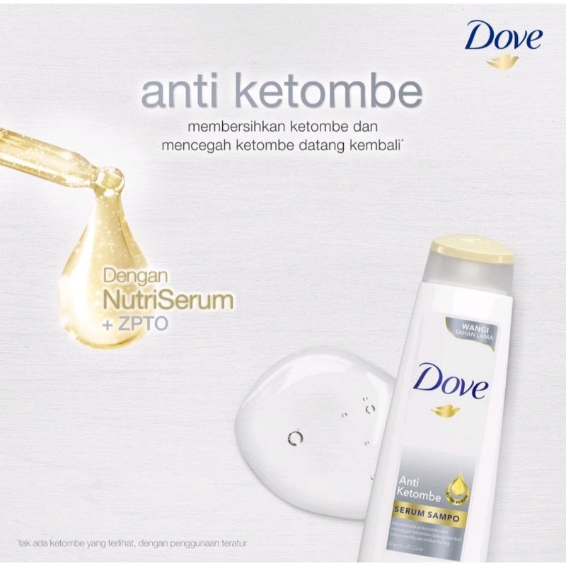 Dove Shampoo Anti Ketombe/Rambut Rusak/Rambut Berkilau/Rontok 135ml