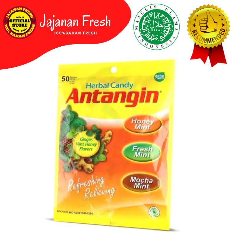 

Permen Herbal Antangin Pelega Tenggorokan isi 50pcs 100gr