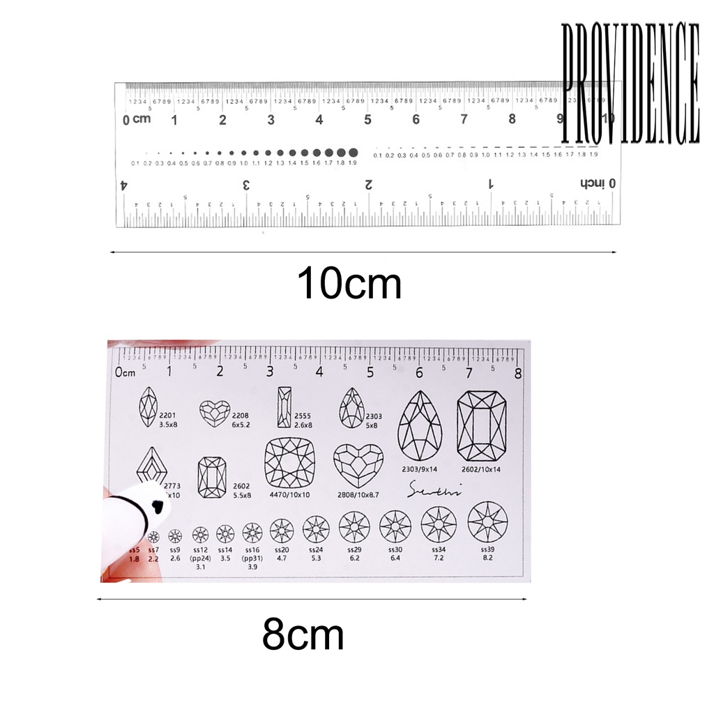 Providence Penggaris Kuku Palsu Bahan PVC Anti Air Untuk Nail Art / Manicure