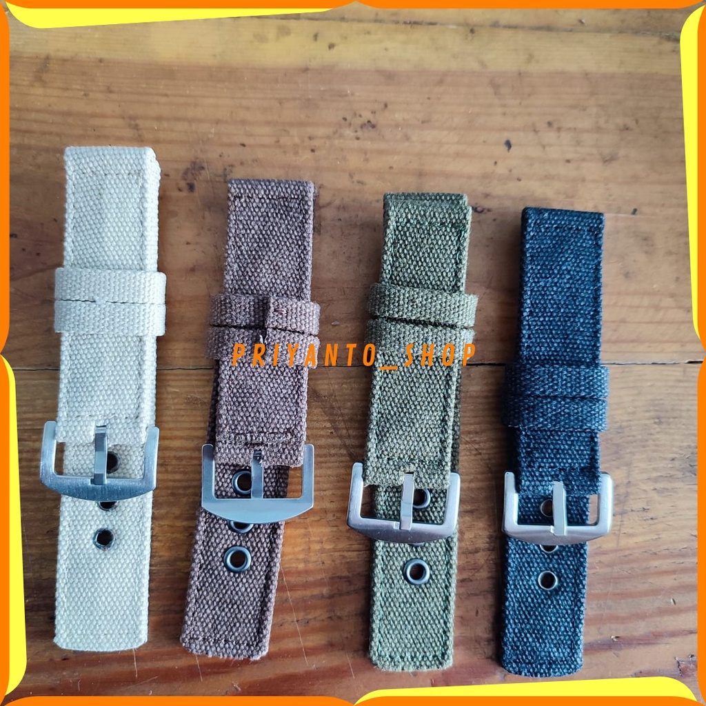 STRAP TALI JAM TANGAN NYLON KANVAS CANVAS JEANS 20MM 22MM 24MM