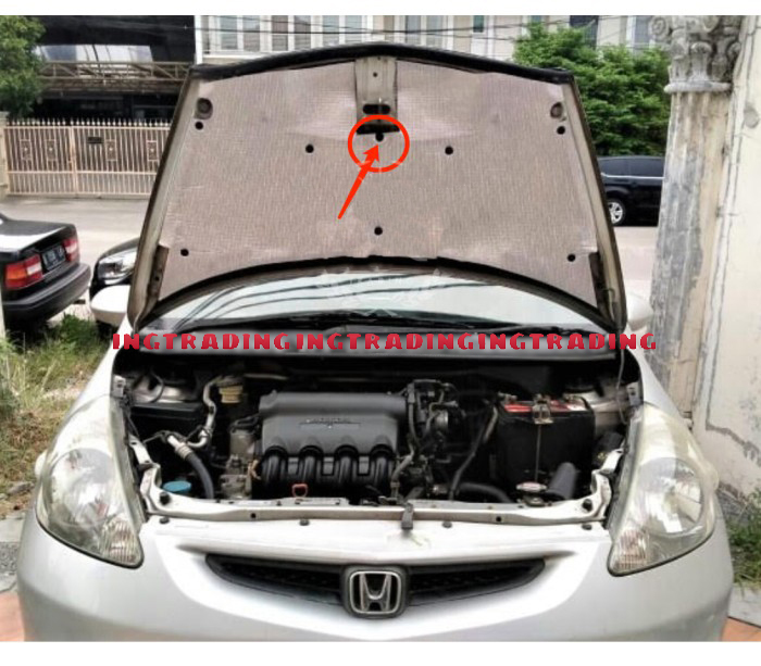 Peredam Panas Kap Mesin Honda Jazz 2003-2007 Part 2