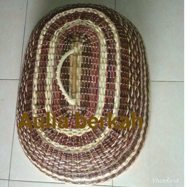 Tudung Saji Rotan /Saji Kulit Rotan Jumbo Mengkilap